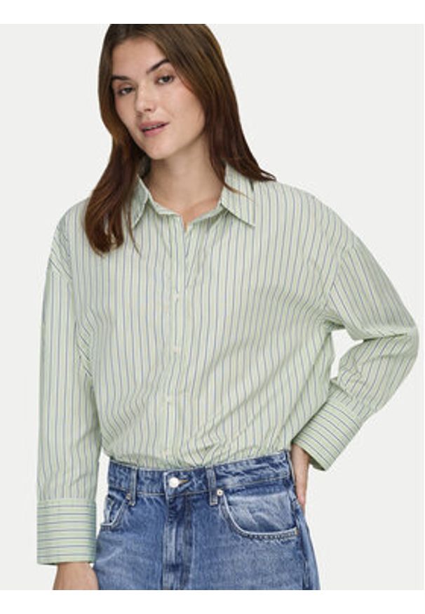 only - ONLY Koszula Oregon 15367554 Zielony Regular Fit. Kolor: zielony. Materiał: bawełna