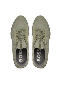 BOSS - Boss Sneakersy Ttnm Evo Slon Knsd 50498904 Zielony. Kolor: zielony. Materiał: materiał, mesh