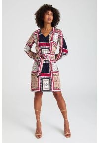 Greenpoint - Wiskozowa sukienka z kolorowym nadrukiem. Materiał: wiskoza. Wzór: nadruk, kolorowy