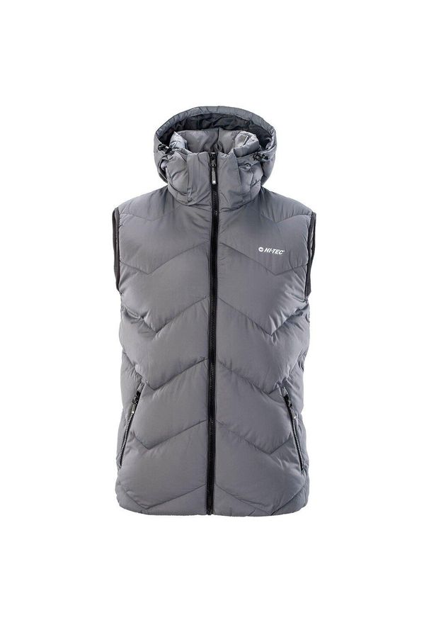 Hi-tec - Bezrękawnik Męska Pikowanie Charmo. Kolor: czarny, szary, wielokolorowy. Długość rękawa: bez rękawów. Sport: turystyka piesza