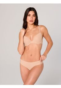 Sinsay - Majtki 2 pack - kremowy. Kolor: kremowy. Materiał: materiał. Wzór: gładki