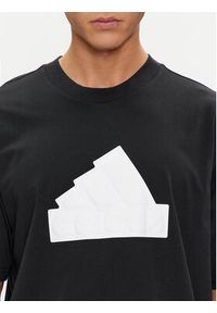 Adidas - adidas T-Shirt IN1622 Czarny Loose Fit. Kolor: czarny. Materiał: bawełna