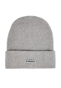 Pinko - Czapka PINKO. Kolor: szary #1
