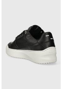 Filling Pieces sneakersy skórzane Avenue Crumbs kolor czarny 52127541861. Nosek buta: okrągły. Zapięcie: sznurówki. Kolor: czarny. Materiał: skóra. Obcas: na platformie #2