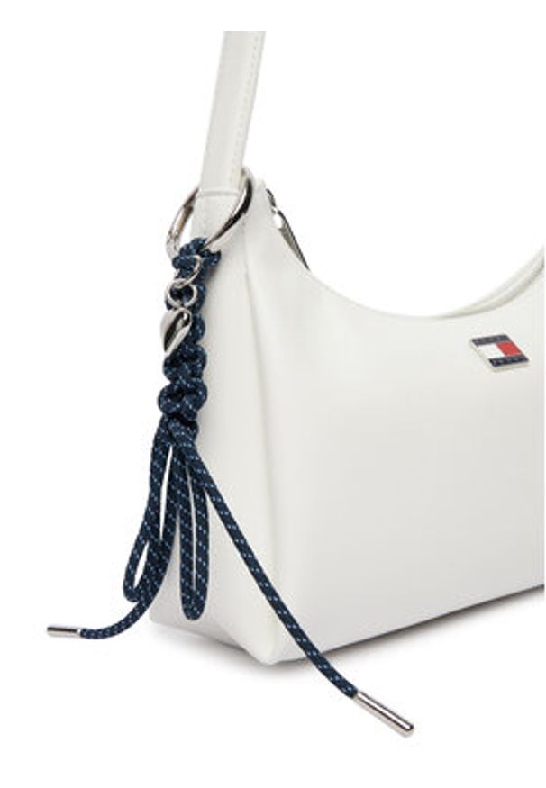 Tommy Jeans Torebka Tjw City Charm Shoulder Bag AW0AW18458 Biały. Kolor: biały. Materiał: skórzane