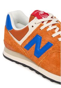New Balance Sneakersy U574BRD Pomarańczowy. Kolor: pomarańczowy. Materiał: skóra, zamsz. Model: New Balance 574 #6