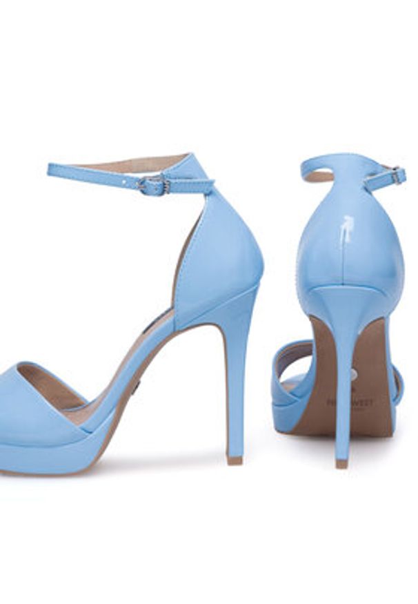 Nine West Sandały WFA2733-2 Niebieski. Kolor: niebieski. Materiał: syntetyk