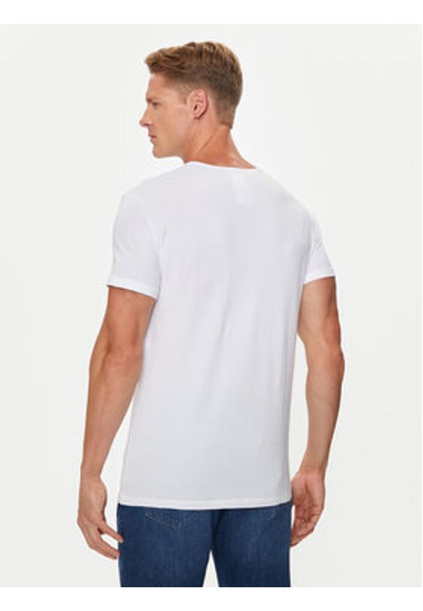 VERSACE - Versace Komplet t-shirtów AU10193 1A10011 Biały Slim Fit. Kolor: biały. Materiał: bawełna