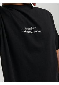 Jack & Jones - Jack&Jones T-Shirt Grocery 12230754 Czarny Oversize. Kolor: czarny. Materiał: bawełna