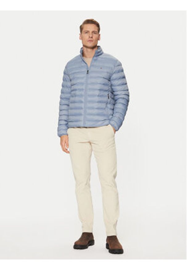TOMMY HILFIGER - Tommy Hilfiger Kurtka przejściowa MW0MW37634 Niebieski Regular Fit. Kolor: niebieski. Materiał: syntetyk