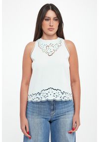 Twinset Milano - Top damski ażurowy TWINSET. Wzór: ażurowy #2