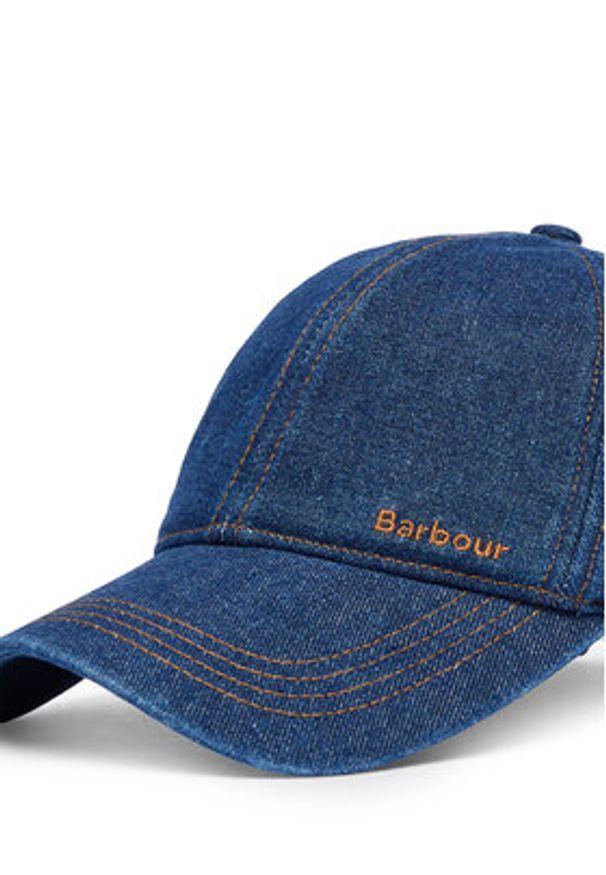 Barbour Czapka z daszkiem Grindle Cap MHA0887BL11 Niebieski. Kolor: niebieski. Materiał: bawełna