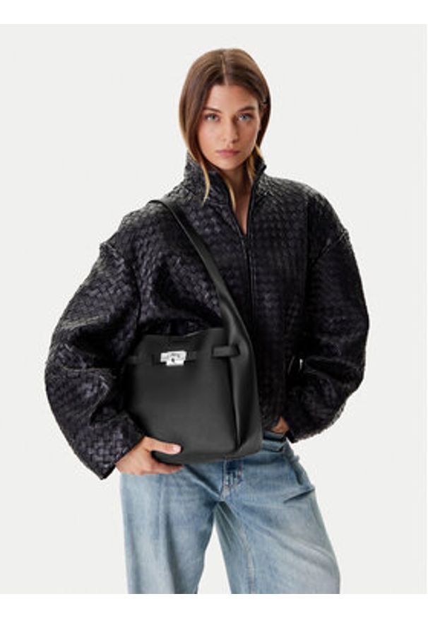 DKNY Torebka R52CAK42 Czarny. Kolor: czarny. Materiał: skórzane