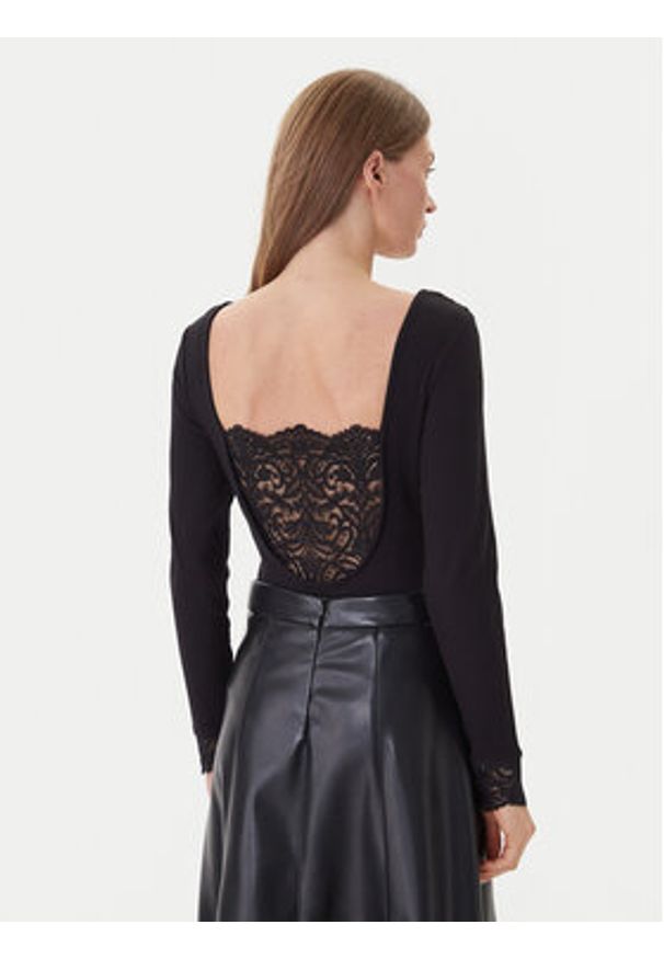 Morgan Body 251-TDENTY Czarny Slim Fit. Kolor: czarny. Materiał: wiskoza