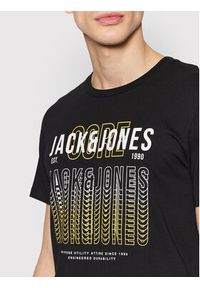 Jack & Jones - Jack&Jones T-Shirt Cyber 12200225 Czarny Regular Fit. Kolor: czarny. Materiał: bawełna #5
