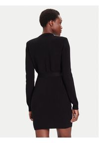 Liu Jo Sukienka dzianinowa MF5371 MS99E Czarny Slim Fit. Kolor: czarny. Materiał: syntetyk, wiskoza #3