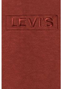 Levi's® - Levi's - Bluza. Okazja: na spotkanie biznesowe, na co dzień. Kolor: czerwony. Materiał: dzianina. Wzór: gładki. Styl: biznesowy, casual #2