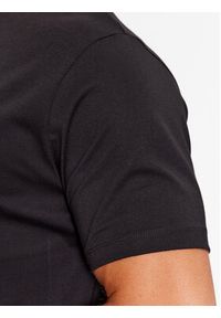 Karl Lagerfeld - KARL LAGERFELD T-Shirt 755053 534225 Czarny Regular Fit. Typ kołnierza: dekolt w karo. Kolor: czarny. Materiał: bawełna
