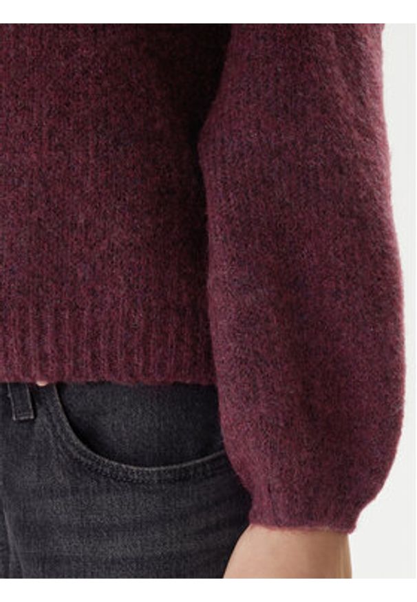 only - ONLY Golf Gila 15358571 Fioletowy Regular Fit. Typ kołnierza: golf. Kolor: fioletowy. Materiał: syntetyk