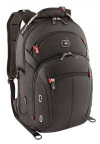 Plecak Wenger Gigabyte 15'' czarny. Kolor: czarny. Materiał: materiał. Wzór: paski. Styl: elegancki #1