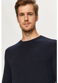 Selected Homme - Sweter. Kolor: niebieski. Materiał: materiał. Długość rękawa: długi rękaw. Długość: długie #5