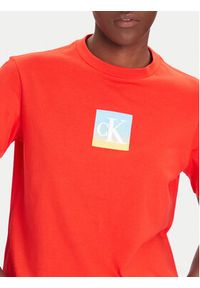 Calvin Klein Jeans T-Shirt Classic Monogram LV047D874G Czerwony Relaxed Fit. Kolor: czerwony. Materiał: bawełna #4