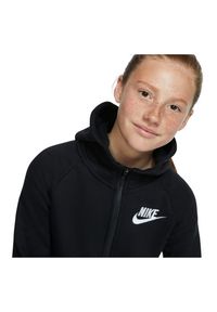 Bluza dziewczęca z kapturem Nike Sportswear Full Zip BV2712. Typ kołnierza: kaptur. Materiał: bawełna, dzianina, materiał, elastan, poliester