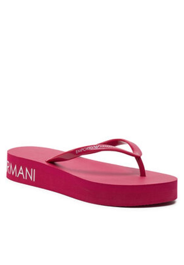 Emporio Armani Klapki XVQS07 XN118 00238 Różowy. Kolor: różowy