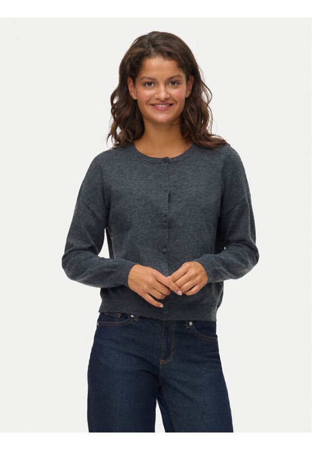 Vero Moda Kardigan Marina 10331831 Szary Regular Fit. Kolor: szary. Materiał: syntetyk