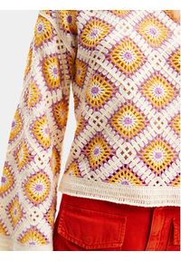 Desigual Sweter Willow 24SWJF25 Kolorowy Loose Fit. Materiał: bawełna, syntetyk. Wzór: kolorowy #4