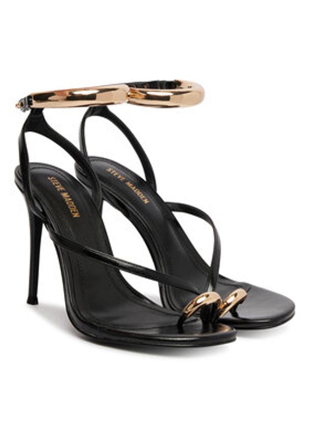 Steve Madden Klapki Missile-S 11003880 Czarny. Kolor: czarny. Materiał: skóra