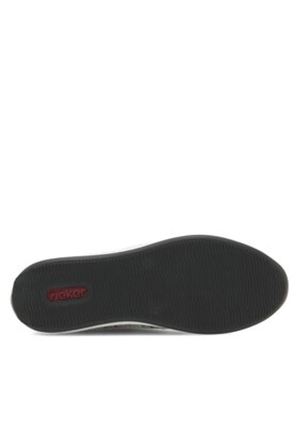 Rieker Półbuty N1112-90 Biały. Kolor: biały. Materiał: zamsz, skóra