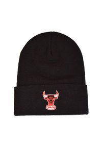 Mitchell & Ness - Czapka Chicago Bulls Knit. Kolor: czarny. Sezon: zima. Styl: elegancki #1