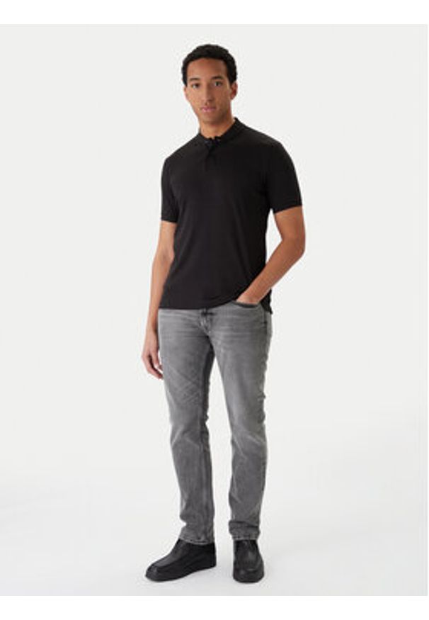 Calvin Klein Polo K10K111201 Czarny Regular Fit. Typ kołnierza: polo. Kolor: czarny. Materiał: bawełna
