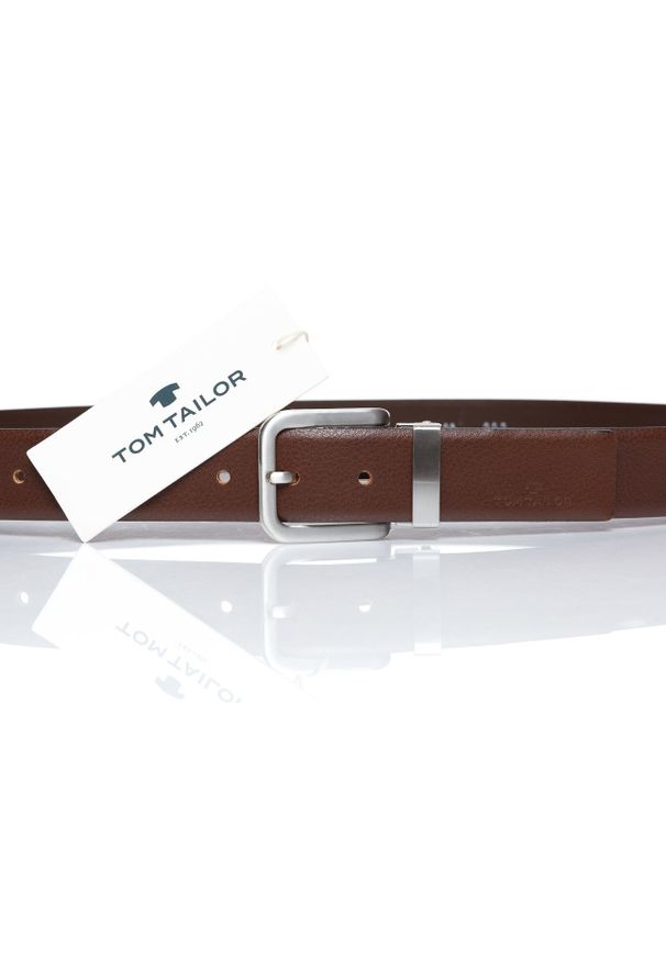 Tom Tailor - TOM TAILOR PASEK SKÓRZANY SOPO-TT293 680 35mm Ledergürtel. Materiał: skóra. Styl: klasyczny