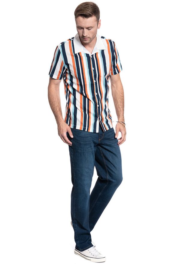 Lee - MĘSKA KOSZULA LEE SS BOWLING SHIRT REGULAR FIT DESERT ORANGE L68BTAOB 112117037