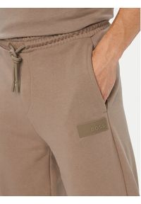 BOSS Spodnie dresowe JT_Long 50564096 Beżowy ciemny Relaxed Fit. Kolor: beżowy. Materiał: bawełna #2