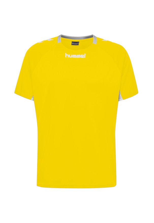 Koszulka sportowa z krótkim rękawem męska Hummel Core Team Jersey S/S. Kolor: żółty. Materiał: jersey. Długość rękawa: krótki rękaw. Długość: krótkie