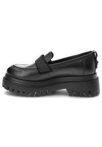 Czarne Półbuty Karino Eleganckie Skórzane Buty. Okazja: na spacer. Kolor: czarny. Materiał: skóra. Szerokość cholewki: normalna. Styl: elegancki #6