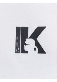 Karl Lagerfeld Jeans T-Shirt A3W17094 Biały Regular Fit. Kolor: biały. Materiał: syntetyk, bawełna