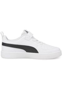Buty do chodzenia dla dzieci Puma Rickie AC PS. Zapięcie: rzepy. Kolor: biały. Materiał: materiał, syntetyk. Szerokość cholewki: normalna. Sport: turystyka piesza
