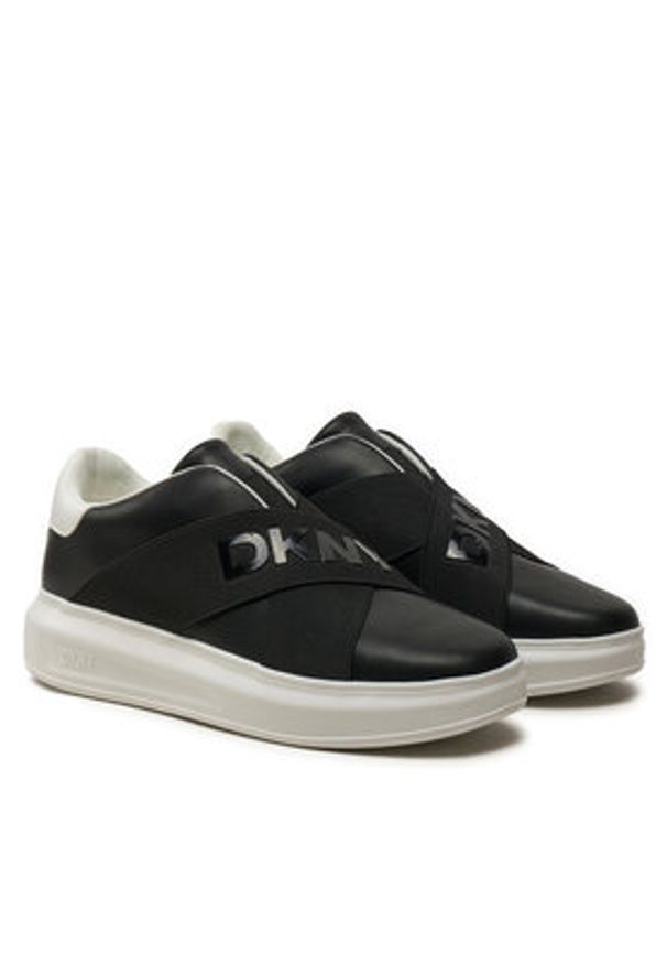 DKNY Sneakersy Jaye K4467549 Czarny. Kolor: czarny. Materiał: skóra