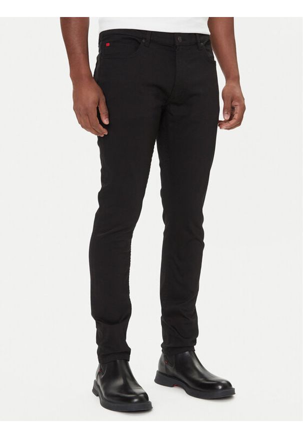 Hugo - HUGO Jeansy 50547253 Czarny Extra Slim Fit. Kolor: czarny