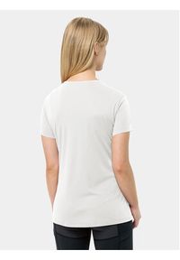 Jack Wolfskin Koszulka techniczna Tech 1807122 Biały Regular Fit. Kolor: biały. Materiał: syntetyk