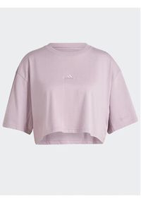 Adidas - adidas T-Shirt ALL SZN IR8867 Fioletowy Oversize. Kolor: fioletowy. Materiał: bawełna #5