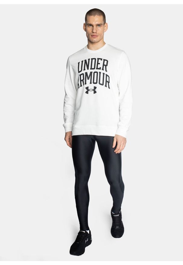 Bluza męska Under Armour Rival Terry Crew (1361561-112). Okazja: na co dzień. Kolor: biały. Styl: casual