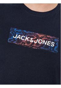 Jack & Jones - Jack&Jones T-Shirt Navigator 12229758 Granatowy Standard Fit. Kolor: niebieski. Materiał: bawełna #4