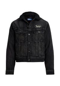 Polo Ralph Lauren Kurtka jeansowa 710956616001 Czarny Regular Fit. Typ kołnierza: polo. Kolor: czarny. Materiał: syntetyk #5