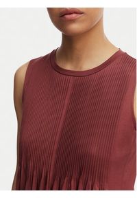 Weekend Max Mara Sukienka codzienna Ricordo 2615621022 Bordowy Regular Fit. Okazja: na co dzień. Kolor: czerwony. Materiał: bawełna. Typ sukienki: proste. Styl: casual #3