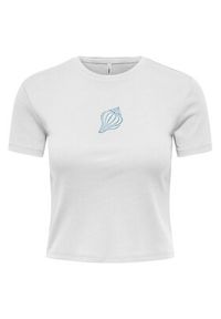 only - ONLY T-Shirt Kira 15346419 Biały Regular Fit. Kolor: biały. Materiał: bawełna #7